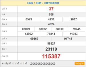 XSDT 30/9 - SXDT 30/9 - KQXSDT 30/9 - Xổ Số Đồng Tháp Ngày 30/9/2019