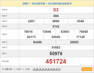 XSKonTum 22/9 – SXKonTum 22/9 – KQXSKonTum 22/9 – Xổ Số Kon Tum Ngày 22/9/2019