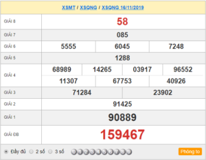 XSQNG 16/11 - SXQNG 16/11 - KQXSQNG 16/11 - Xổ Số Quảng Ngãi Ngày 16/11/2019