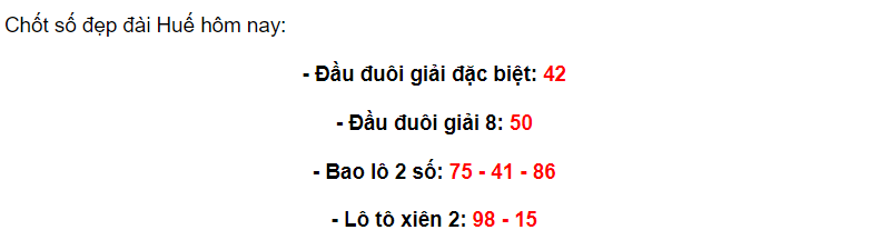 Dự đoán XSTTH ngày 15-1
